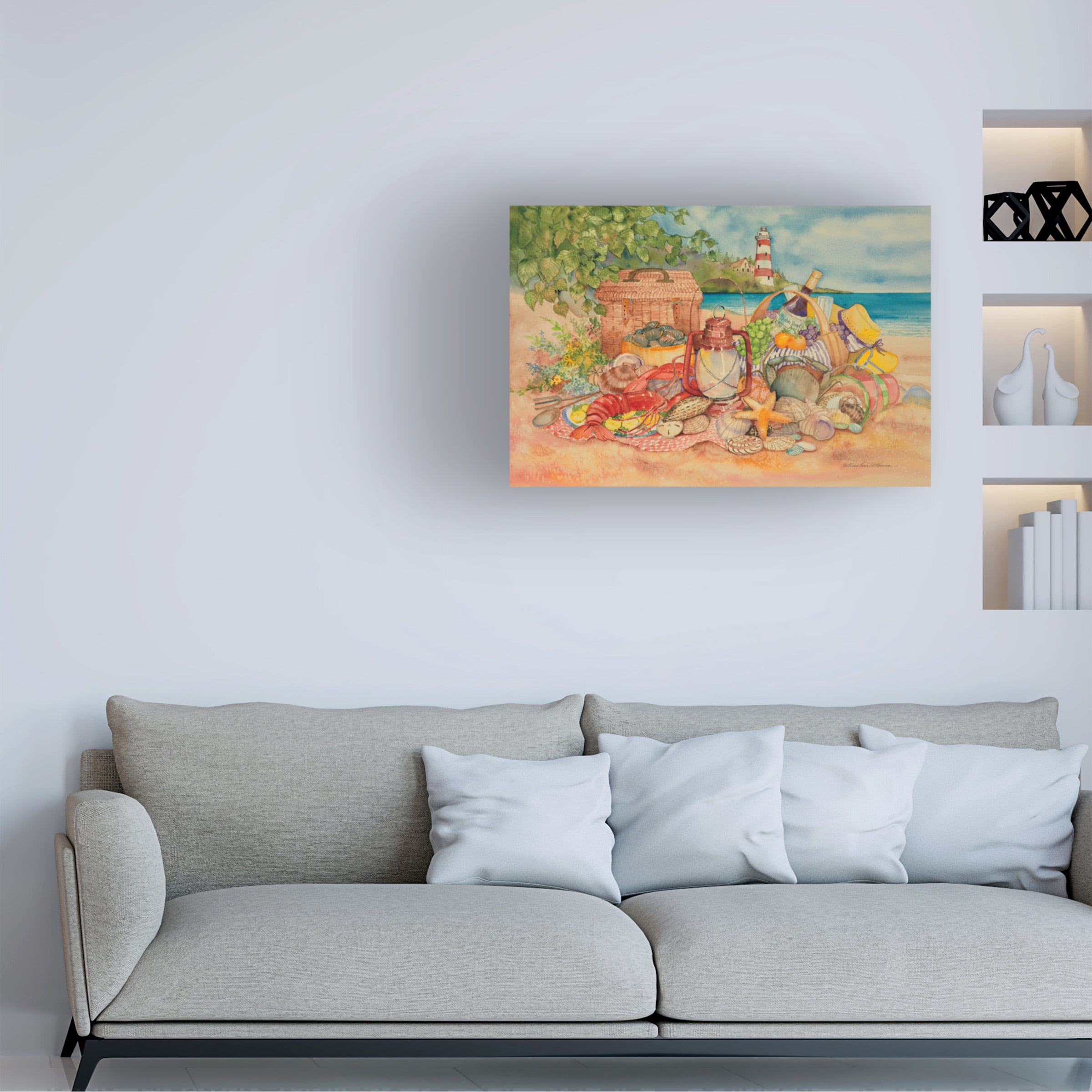 Trademark Fine Art 'Bayside Picnic' Canvas Art by Kathleen Parr McKenna