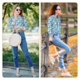 thumbnail image 7 of KLL Golf Balls 1 Print Women's Long Sleeve Pajamas with Pants Sleepwear Loungewear 2 Set-Small, 7 of 7