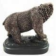 thumbnail image 3 of Wall Street Stock Market Grizzly Bear Attacking Paw Slash Bronze Electroplated Figurine, 3 of 4