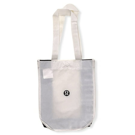 Lululemon Limited Edition Small Reusable Nylon Tote Carryall Bag (White)