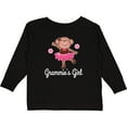 thumbnail image 3 of Inktastic Grammie Girl Ballerina Monkey Girls Long Sleeve Toddler T-Shirt, 3 of 5