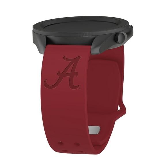 Alabama Engraved Silicone Unisex Watch Band for Samsung Galaxy Watch (22mm Crimson) by Affinity Bands