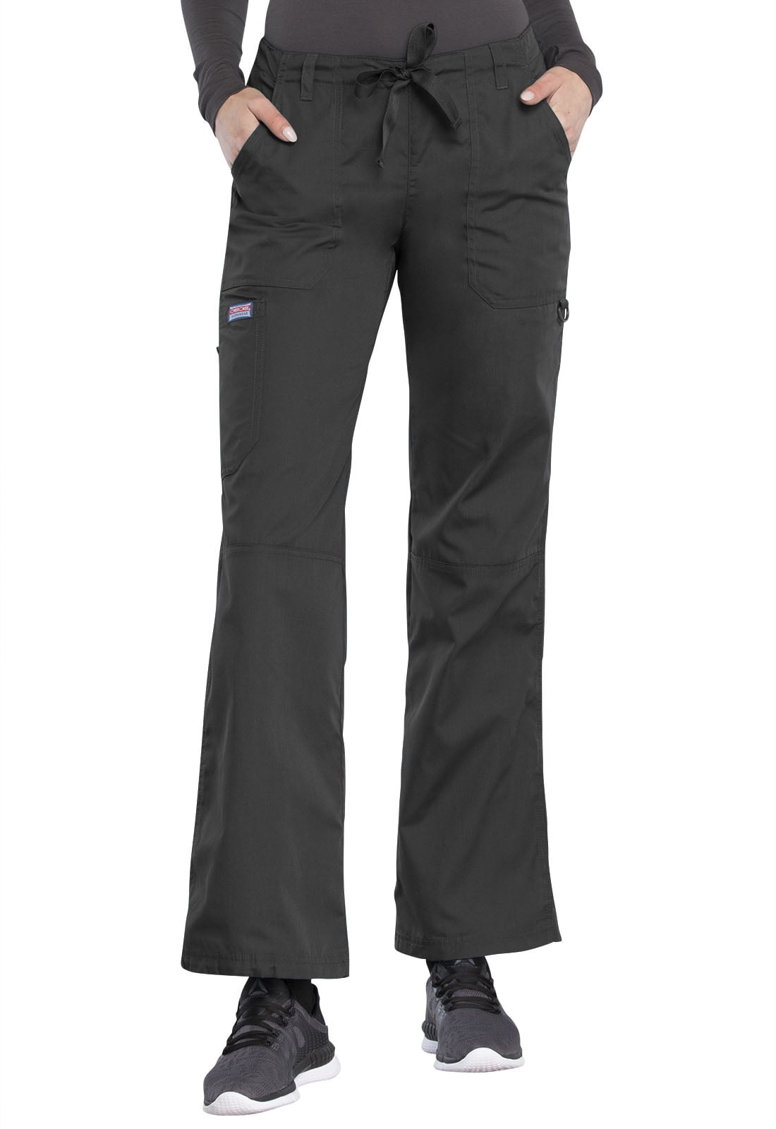 Cherokee Workwear Women's Scrubs Pant Low Rise Drawstring Cargo 4020