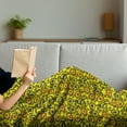 thumbnail image 3 of Ethnic Soft Flannel Fleece Throw Blanket, Abstract Traditional Different Color Evil Eye, Cozy Plush for Indoor and Outdoor Use, 60" x 80", Yellow Multicolor, by Ambesonne, 3 of 5
