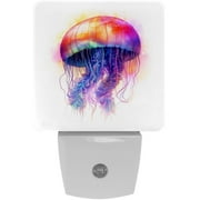 Jellyfish LED Square Night Lights - Stylish and Energy-Efficient Room Lighting Solution with Soft Glow - for Bedside Reading and Relaxation