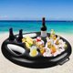 thumbnail image 3 of Inflatable Floating Drink Holder Float Beer Drinking Cooler Bar Tray Large Capacity Drink Float for, 3 of 5