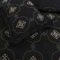 thumbnail image 5 of MarCielo 3-Piece Fully Quilted Embroidery Quilts Bedspreads Bed Coverlets Cover Set, Gold, Silver, Emma(Queen Size, Black), 5 of 7