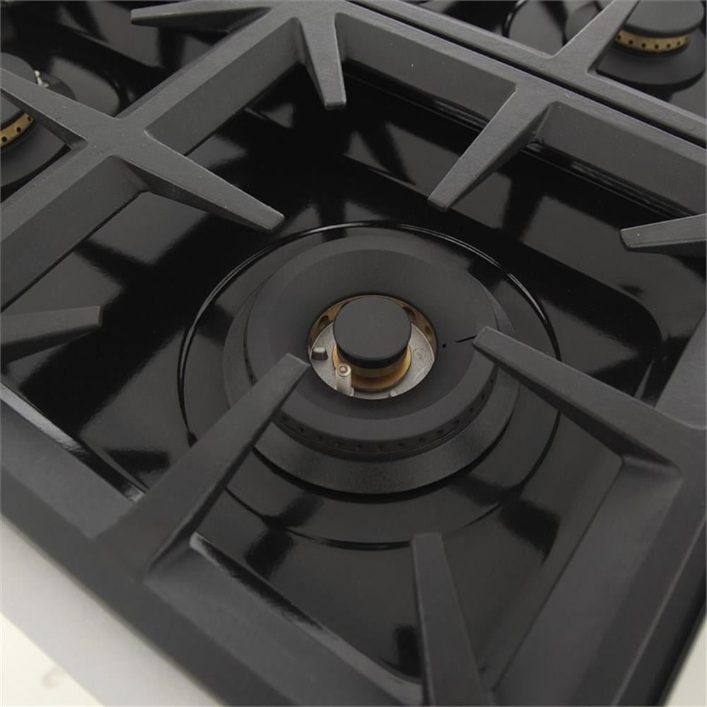Pemberly Row 48" Stainless Steel Natural Gas Range with in Silver/Blue