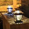 thumbnail image 3 of 2LEDs Solar Post Light Outdoor Garden Waterproof Solar Fence, 3 of 4