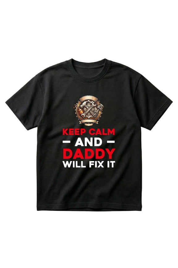 Handyman Keep Calm and Daddy Will Fix It Funny Dad Gift T-Shirts