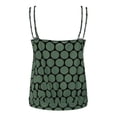 thumbnail image 6 of idosla Womens Blouson Tankini Top Only Loose Fit Swim Top No Bottom Modest Swimsuit (Army Green, S), 6 of 8