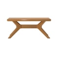 thumbnail image 4 of Plank+Beam Solid Wood Cross Leg Rectangular Coffee Table, 40" Coffee Table for Living Room. Pecan, 4 of 8
