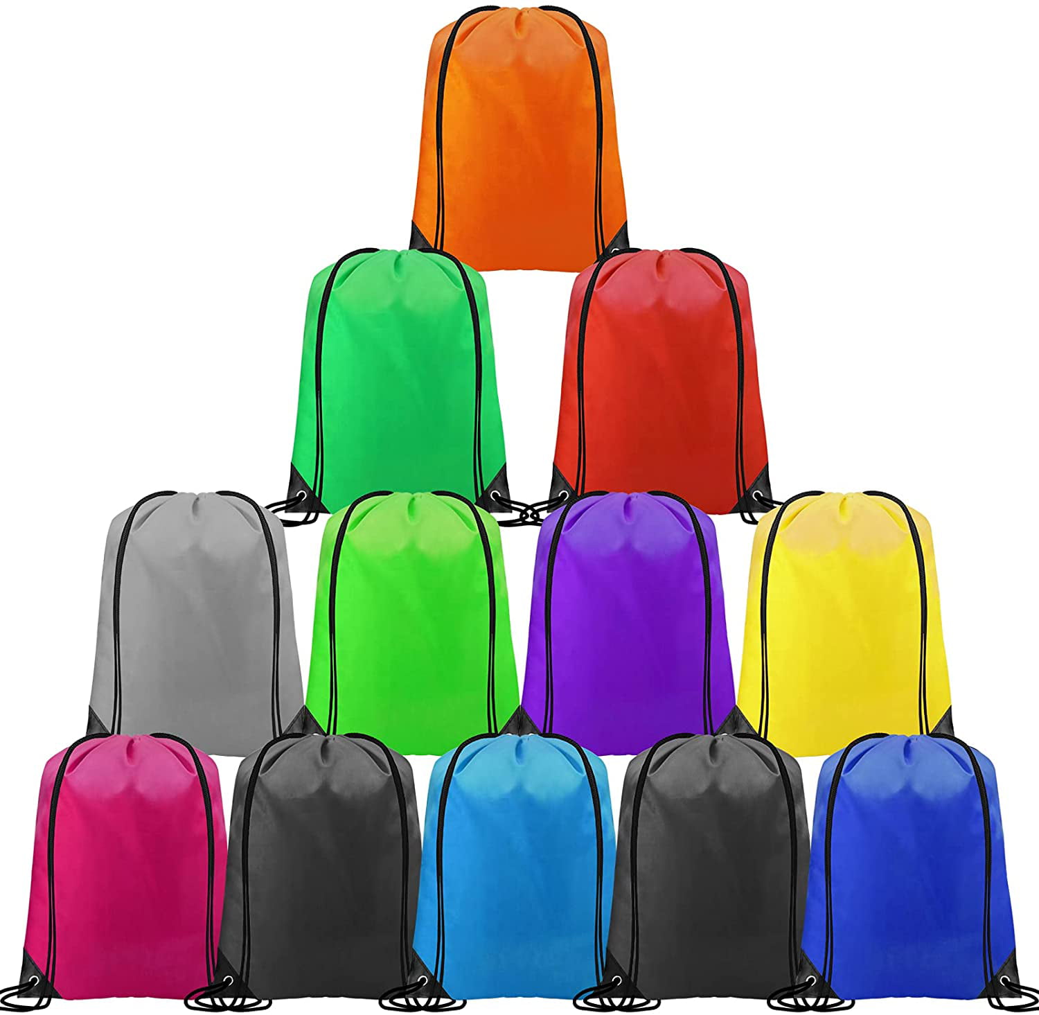 CHEPULA Drawstring Backpack Bags Cinch Sacks String Portable Backpack for School,Travel,Sports&Storage