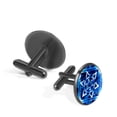 thumbnail image 2 of Flag of Israel Men's Silver Stainless Steel Cufflink Set for Formal Attire, Made of High-Quality Materials, Ideal for Business Meetings and Weddings, 2 of 6