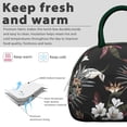 thumbnail image 3 of Vintage Hawaii Lunch Bag - 1950s Floral Postcard Print, Insulated Cooler for Nostalgic Travelers, 3 of 4
