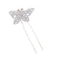 thumbnail image 5 of 12 piezas de de imitación de cristal para boda, pinzas para el cabellero y mariposas huecas, 5 of 7