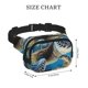 thumbnail image 4 of Fotbe Watercolor Turtle Cangurera Cuadrada con Estampado de Doble Capa, Bolsa de Cintura Ajustable Mini para Hombres y Mujeres, 4 of 9