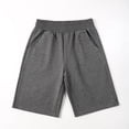 thumbnail image 5 of Yindaity Basketball Shorts Boys Toddler Boys Summer Shorts with Drawstring - Cotton Baby Casual Shorts Active Sports Shorts(Dark Gray,8-9 Years), 5 of 5
