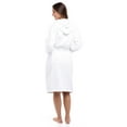 thumbnail image 4 of Women 100% Luxury Terry Shawl Cotton Hooded Toweling Bathrobe Spa, 4 of 7