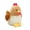 Brown, variant on Chubby Fluffy Chicken Stuffed Animals Toy Ultra-Soft Chicken Cute Eco Friendly Plush Doll Plush Gift