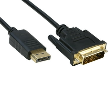 DisplayPort to DVI Video Adapter Cable 6Ft 1080p, DP to DVI-D Male to Male for Monitor, Projector, HDTV