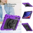 thumbnail image 4 of Funda para Samsung Galaxy Tab S10 Lite/ S10 FE/ S9 FE 10.9 pulgadas/Tab S9 11 pulgadas, funda protectora resistente a prueba de golpes con protector de pantalla, soporte giratorio de 360°, 4 of 9