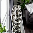 thumbnail image 2 of DecMode 14" Silver Ceramic Vase with Cut Out Designs, 2 of 9
