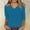 Blue, variant on Women's V Neck T-Shirt Soft Breathable Summer Casual Basic Tee Comfortable Stretch Fit Lightweight Top