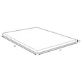 thumbnail image 3 of Cascade 3-inch Twin XL Cool Memory Foam Mattress Topper, 3 of 3