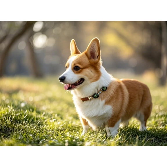 5D Diamond Art Corgi Diamond Painting DIY Kits Full Round Drill Crystal by Number Stitch Embroidery Arts and Crafts for Living Room Home Wall Decor 12x16 inch / 30x40cm