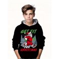thumbnail image 3 of Sudadera con capucha para niños con estampado navideño de Papá Noel y renos, sudadera informal de manga larga para niños, sudadera para niños, tops de primavera y otoño, 3 of 5
