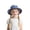 Dark Blue, variant on UPF 50+ Toddler Sun Hat with Adjustable Chin Strap Wide Brim Lightweight Fisherman Cap for Outdoor Beach Play and Summer Activities