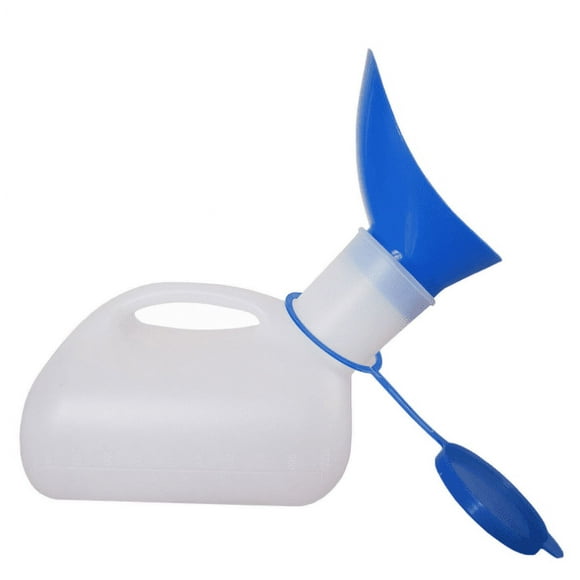 Unisex Potty Urinal for Car, Toliet Urinal for Men and Women, Bedpans Pee Bottle with a Lid and Funnel, Mobile Toilet Portable Urinal for Car, Old Man, Child and Diabetes for Camping Outdoor Travel