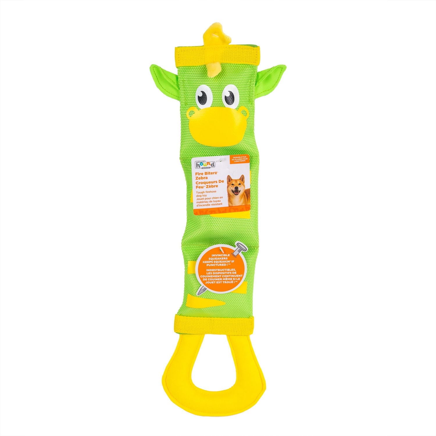 Outward Hound Jouet Pour Chien Zèbre Bouchées De Feu En Lance De Pompier Tire À La Corde Durable