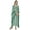 Green, variant on Moomaya Hooded Caftan For Women's Long Printed Bikini Cover Up Summer Turkish Beachwear-8154