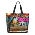 thumbnail image 1 of Easygdp Graffiti Lamp Urban Scene Bolsas Tote para Mujer, Bolsos de Hombro para Viaje, Bolsos de Mano de Gran Capacidad para Compras y Trabajo, 1 of 8
