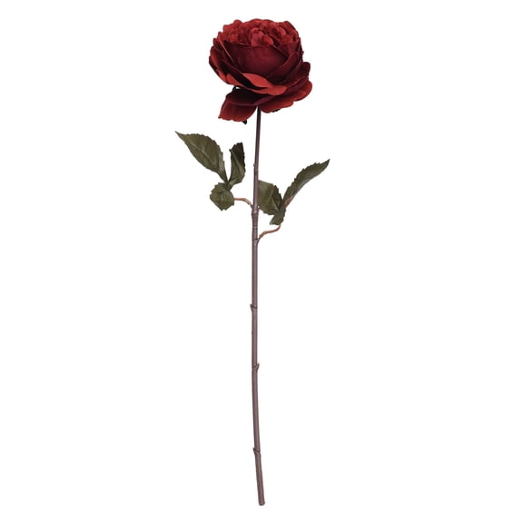 My Texas House Fall Faux Peony Stem, Burgundy, 20"