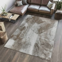 Rug Branch Abstract Modern Brown Beige Indoor Area Rug 5'3" x 7'7"
