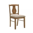 thumbnail image 3 of 5 Piece Dining Table Set with 4 Chairs, Rubberwood, Weathered Oak, 3 of 7