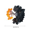 thumbnail image 2 of WLOELOEW Halloween Pumpkin Led String Lights 3 Meters 20 Led With Black Maple Leaf And Small Pumpkin Battery Operated C, 2 of 3