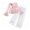 Pink#9527, variant on BOOMNY Girls 2 Peice Outfit Sets Lace Flared Sleeve Tops Pants Sets for Kids Comfy Clothing Set