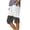 White, variant on Ruimatai Women's Summer Loose Straight Leg Pants with Pockets Side Slit Buttons Five Quarter Casual Floral Print Comfy Beach Trousers