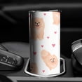 thumbnail image 3 of 20oz Pomeranian Dogs with Hearts Skinny Tumblers Stainless Steel Tumbler with Lid and Straw,Vacuum Insulated Double Wall Travel Tumbler Cups with Cleaning Brush for Coffee,Tea, 3 of 6