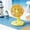🔥 Yellow, variant on Viflosae Travel Fans Portable Handheld Fan Summer Fan Round Base Fan Rechargeable Desktop Fan Portable Coolings Fan for Outdoor Gift Use