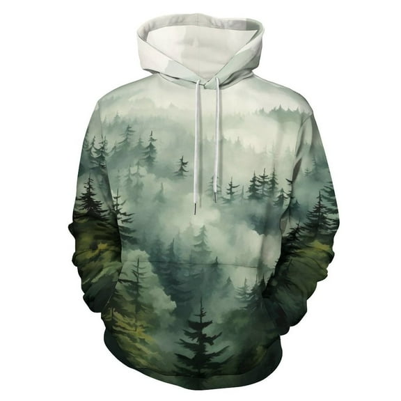 Nature Forest 3D Print Hoodie Men Women Autumn Thin Pullover Sweatshirt Vintage Streetwear Tops