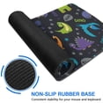 thumbnail image 6 of Long Mouse Pads for Desk,DarkBlue Cartoon Dinosaurs Text Pattern Desk Mats on Top Of Desks, Desk Mouse Pad Extra Large with 3mm Non-Slip Base and Stitched Edge for Gaming,Office,Work,Home 31.5"x11.8", 6 of 6