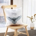 thumbnail image 5 of LALILO Throw Pillow Covers Beautiful Watercolor Flying Snowy Owl Cushion Cover 18" x 18", 2 Pack, 5 of 6
