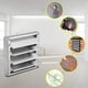 thumbnail image 5 of Rejilla de ventilación de 100 mm con compuerta antirretorno de acero inoxidable con lamas móviles para instalación en pared exterior La compuerta de retención de aire de escape se cierra, 5 of 6