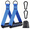 Blue, variant on 2 Pack Resistance Band Handles, Heavy Duty D-Ring Cable Machine Handles with Rubber Grip for Home Gym Workout, Strength Training and Fitness Equipment