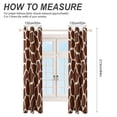 thumbnail image 2 of Animal Print Study Room Living Kitchen Bedroom For Blackout Curtain Printed 2 Panels, 2 of 6